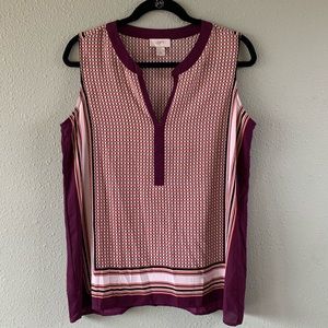 Loft sleeveless career blouse sz M